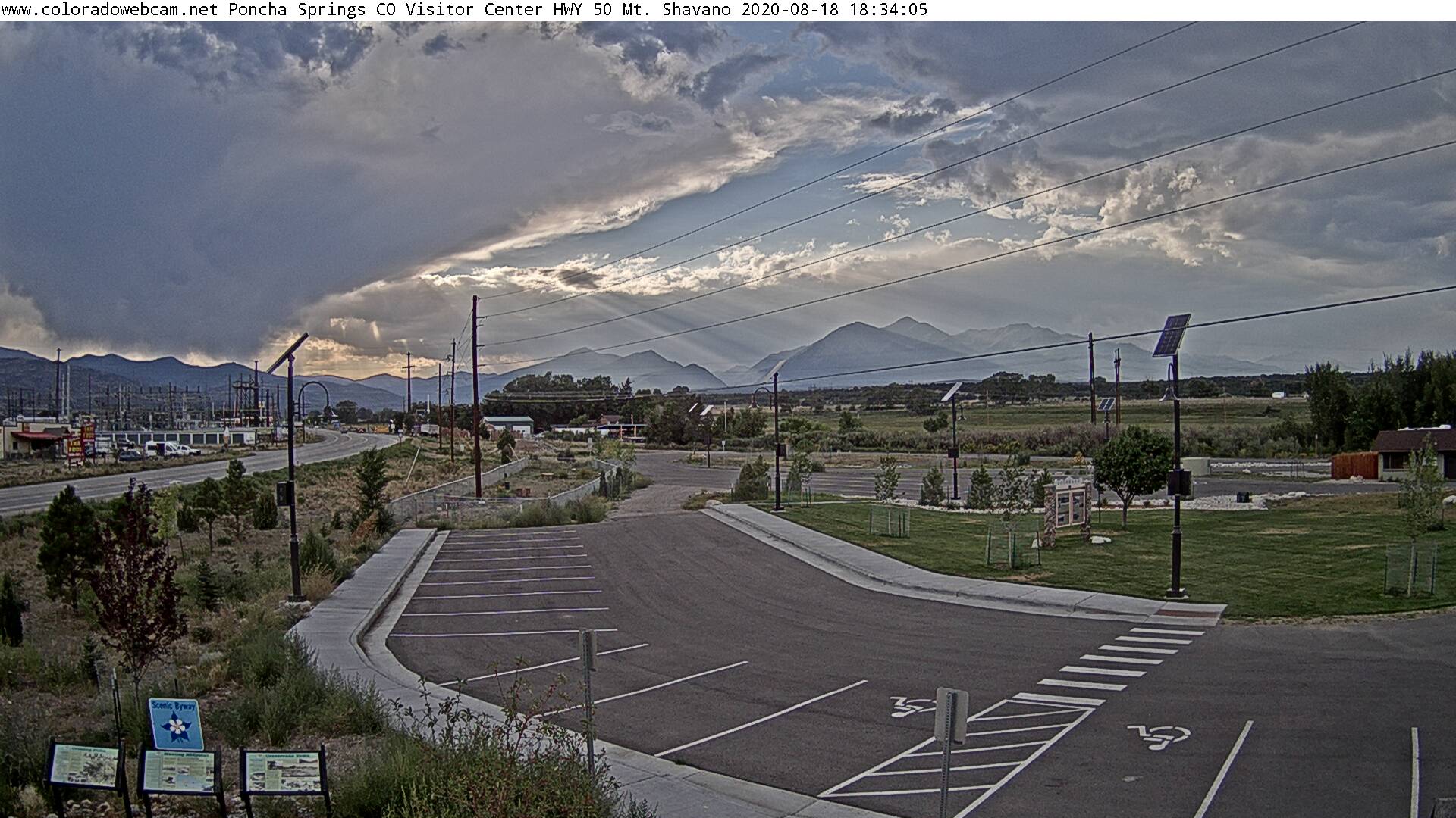 Poncha Springs CO Visitor Center HWY 50 Colorado cam